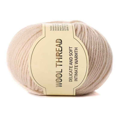 Wool yarn 4 strands medium thick hand knitted non-pilling wool blended yarn
