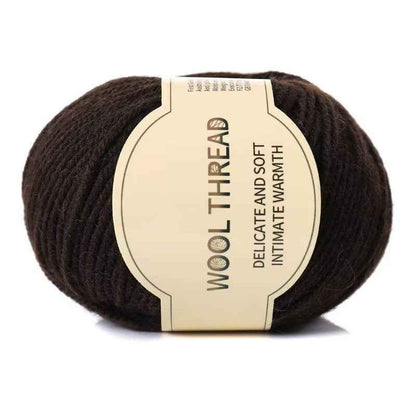 Wool yarn 4 strands medium thick hand knitted non-pilling wool blended yarn