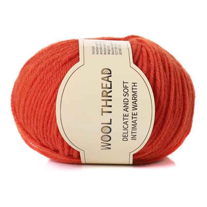 Wool yarn 4 strands medium thick hand knitted non-pilling wool blended yarn