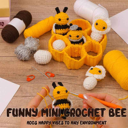DIY Knitting Kit Yarn Ball Honeycomb Doll Ornaments
