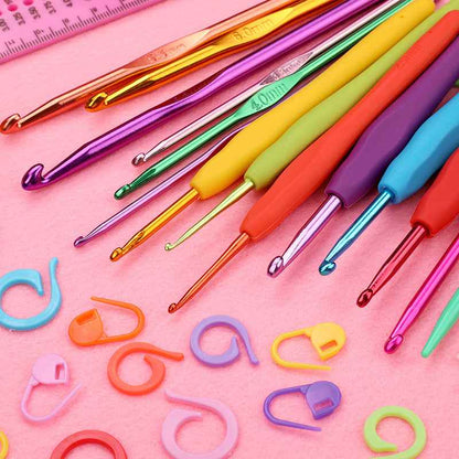 Crochet tool kit for beginners DIY wool knitting kit with complete tools