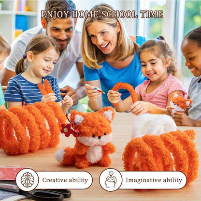 DIY twist stick weaving kit squirrel pendant set combination decompression doll