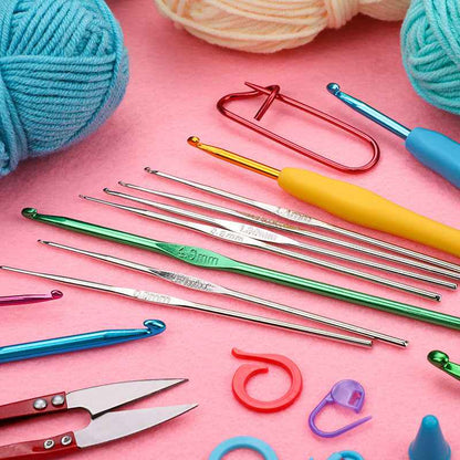 Crochet tool kit for beginners DIY wool knitting kit with complete tools