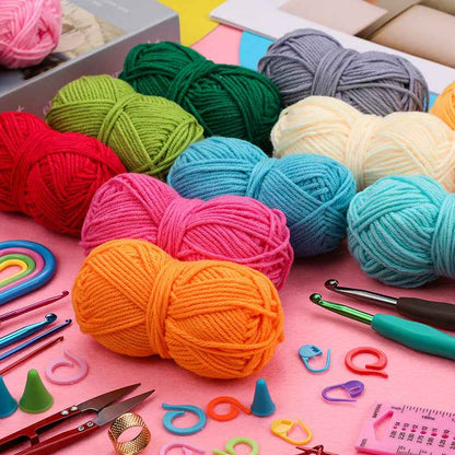Crochet tool kit for beginners DIY wool knitting kit with complete tools