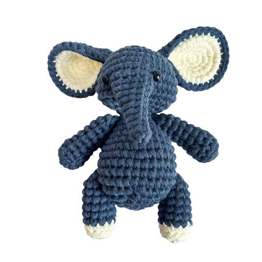 DIY wool knitting kit elephant toy doll tool kit