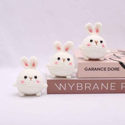 Cute Little Crochet Rabbit Hanging Ornament Weaving finished product
