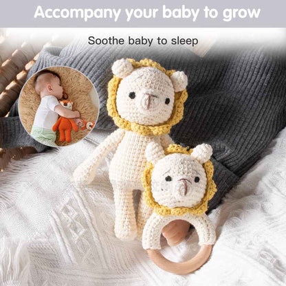 Knitted animal dolls finished products pure handmade
