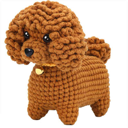 Teddy dog handmade doll weaving kit