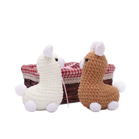 Handmade Crochet Alpaca Doll Weaving finished product