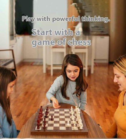 High-end boutique wooden black walnut folding chess solid wood magnetic chess