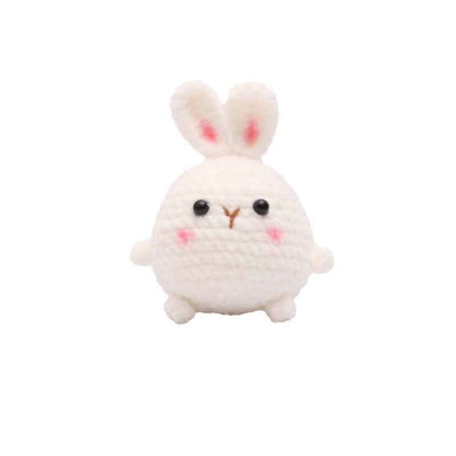 Cute Little Crochet Rabbit Hanging Ornament Weaving finished product