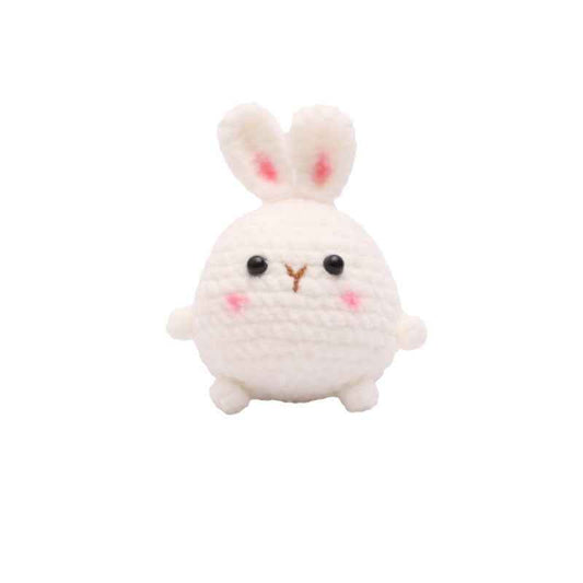 Cute Little Crochet Rabbit Hanging Ornament Weaving finished product