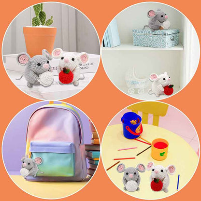 Two DIY weaving kits for little mice