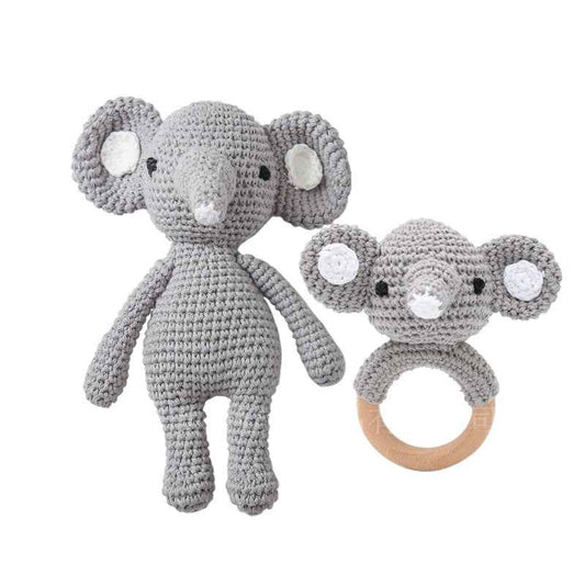 Knitted animal dolls finished products pure handmade