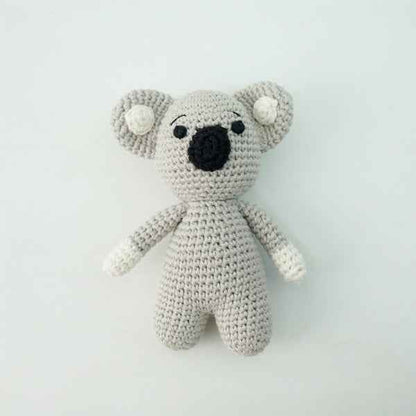 Knitted animal dolls
