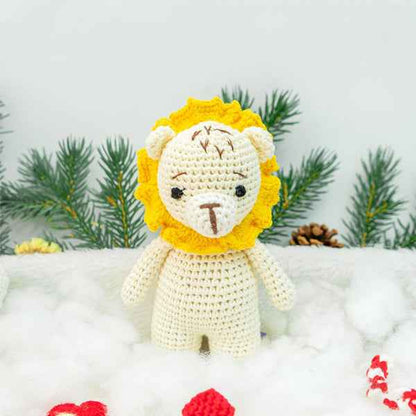 Knitted animal dolls