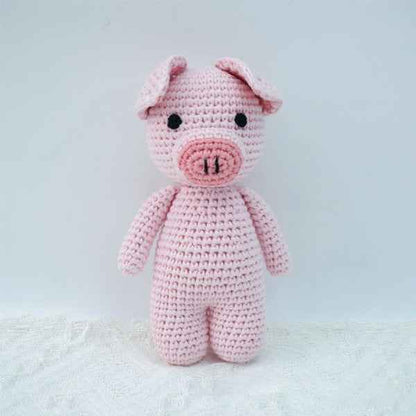 Knitted animal dolls