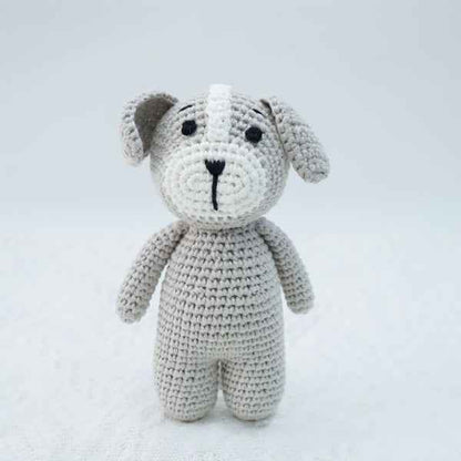 Knitted animal dolls