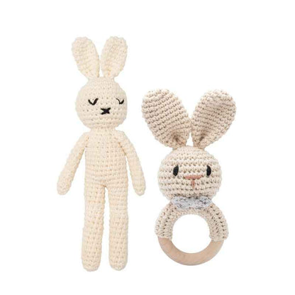 Knitted animal dolls finished products pure handmade