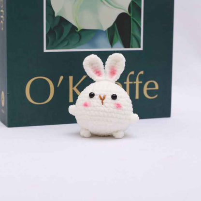 Cute Little Crochet Rabbit Hanging Ornament Weaving finished product